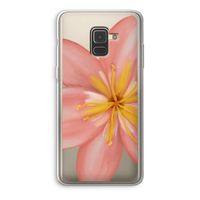 Pink Ellila Flower: Samsung Galaxy A8 (2018) Transparant Hoesje Pink Ellila Flower: Samsung Galaxy A8 (2018) Transparant Hoesje