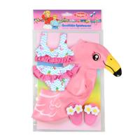 Heless poppen zwemset flamingo, 35-45 cm