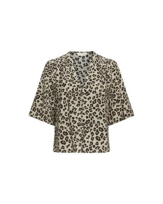 Msch Copenhagen Mschkalani Vlora 2 4 Shirt Aop 19261 Blouse Humus Leo