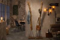 Stevige kledingkast HEMINGWAY 200cm teakhouten kledingrek - 39557