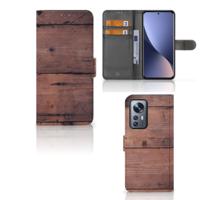 Xiaomi 12 Pro | Book Style Case | Old Wood