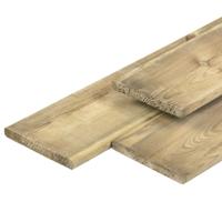Midden-Europees grenen tuinplank gedroogd, groen geimpregneerd, geschaafd 4rh 1,7 x 14,0 x 180 cm Tuindeco - Tuindeco