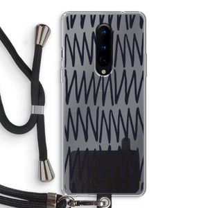 Marrakech Zigzag: OnePlus 8 Transparant Hoesje met koord