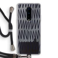 Marrakech Zigzag: OnePlus 8 Transparant Hoesje met koord