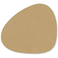 LIND DNA Onderzetter Nupo - Leer - Khaki - 13 x 11 cm