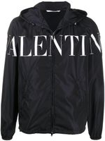 Valentino Garavani veste à capuche à logo imprimé - Noir