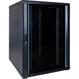 DSI 22U serverkast met glazen deur - DS8022 server rack 800 x 1000 x 1200mm