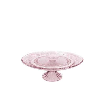 Ideas 4 Seasons Schaal op voet glas ø23xh8cm roze