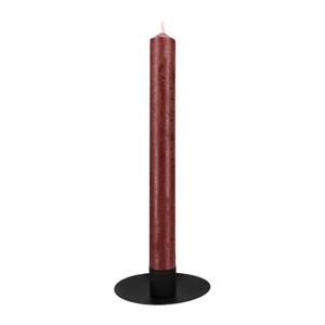 QUVIO Kaarsenstandaard rond -10 x 3 cm - Metaal - Zwart