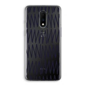 Marrakech Zigzag: OnePlus 7 Transparant Hoesje