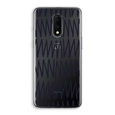 Marrakech Zigzag: OnePlus 7 Transparant Hoesje