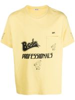 BODE t-shirt en coton à imprimé graphique - Jaune