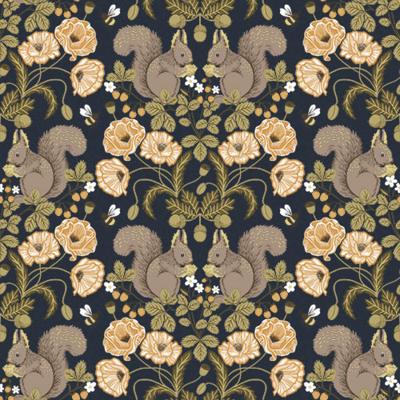 Dutch Wallcoverings Gronhaga - Kurre Dark Blue - Blauw