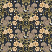 Dutch Wallcoverings Gronhaga - Kurre Dark Blue - Blauw