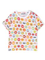 Moschino Kids t-shirt à imprimé graphique - Blanc