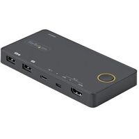 StarTech.com 2 Port Hybride USB-A + HDMI & USB-C KVM Switch - Enkele 4K 60Hz HDMI 2.0 Monitor - Comp - thumbnail