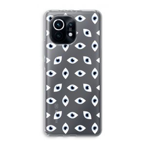 Eyes pattern: Xiaomi Mi 11 Transparant Hoesje