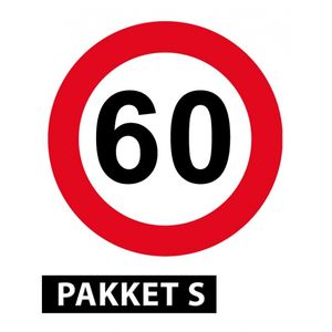 60 jaar versiering pakket klein