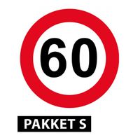 60 jaar versiering pakket klein - thumbnail