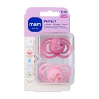 Mam Perfect Fopspeen Silicone Pure 6-16m Pink 2