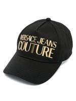 Versace Jeans Couture casquette en coton à logo imprimé - Noir - thumbnail