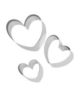 HEMA Koekvormpjes hart liefde - 3 stuks