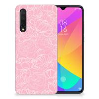 Xiaomi Mi 9 Lite | TPU Case | White Flowers