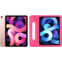 Apple iPad Air (2020) 10.9 inch 64 GB Wifi Roségoud + Just in Case Kinderhoes Roze - thumbnail