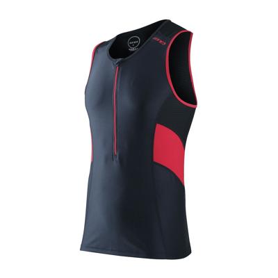 Zone3 Activate tri top mouwloos zwart/rood heren