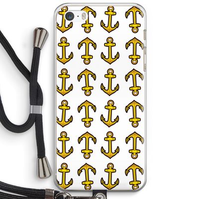 Musketon Anchor: iPhone 5 / 5S / SE Transparant Hoesje met koord