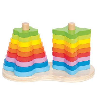 Hape stapeltoren regenboog