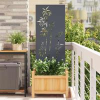 Tuin Privacy Screen Antraciet 50 x 140 cm Koudgewalst staal