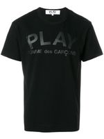 Comme Des Garçons Play t-shirt à logo imprimé - Noir