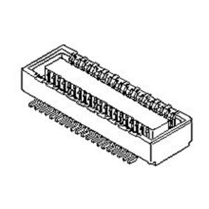 Molex 541020604 Mezzanineconnector Totaal aantal polen: 60 Rastermaat: 0.50 mm Inhoud: 1 stuk(s) Tape on Full reel