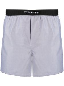 TOM FORD boxer à bande logo - Gris