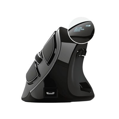 TrustVoxx Oplaadbare Ergonomische Draadloze Muis Muis Zwart