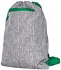 Bags2GO BS15391 Gymsac - Miami - Grey-Melange/Green - 43 x 34 cm