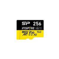 Geheugenkaart Silicon Power Inspire 256 GB MicroSDXC V30 UHS-I U3 A2 4K + adapter (SP256GBSTXLA2V1NSP)