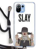 Slay All Day: Xiaomi Mi 11 Lite Transparant Hoesje met koord
