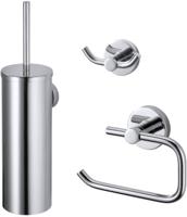 Haceka Kosmos 3-delige toilet accessoireset cm chroom