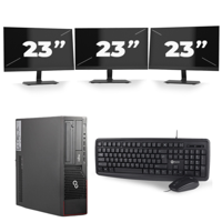 Fujitsu Esprimo E700 SFF - Intel Core i5-2e Generatie - 8GB RAM - 256GB SSD - Windows 10 + 3x 23 inch Monitor Fujitsu Esprimo E700 SFF - Intel Core i5-2e Generatie - 8GB RAM - 256GB SSD - Windows 10 + 3x 23 inch Monitor