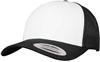 Flexfit FX6606CF Retro Trucker Colored Front - Black/White/Black - One Size