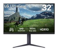 LG UltraGear 32GS85Q-B gaming monitor 2x HDMI, 1x DisplayPort, USB-A, USB-B, 180 Hz