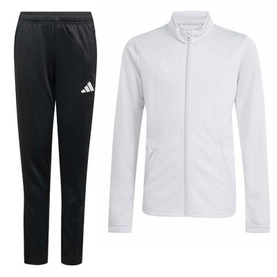 adidas Entrada 26 Trainingspak Full-Zip Kids Grijs Zwart