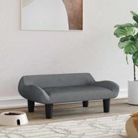 VidaXL Hondenmand 70x40x24 cm fluweel donkergrijs