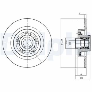 Remschijf BG9023RS