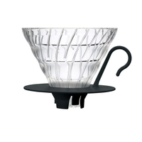 Hario V60 dripper - glas zwart - maat 02