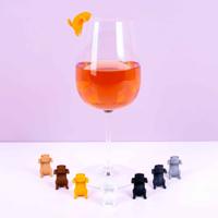 Kat glasmarkeerders (set van 8)