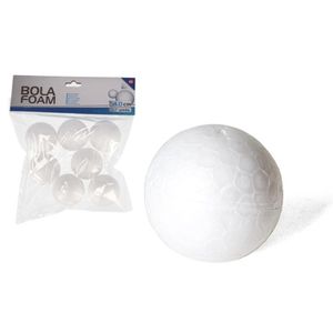 7x Stuks piepschuim hobby/DIY ballen/bollen 4 cm