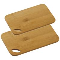 Kesper snijplanken voordeel set - 2 verschillende formaten - bamboe hout - 21 x 22 cm en 21 x 30 cm